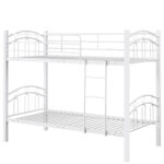 Κουκέτα ArteLibre KETCHUM Λευκό Μέταλλο 201x98x159cm (Στρώματα 90x190cm) - Image 2