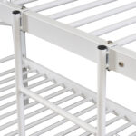 Κουκέτα ArteLibre KETCHUM Λευκό Μέταλλο 201x98x159cm (Στρώματα 90x190cm) - Image 7