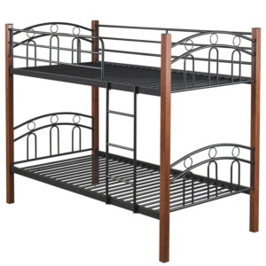 Κουκέτα ArteLibre KETCHUM Μαύρο/Καρυδί Για Στρώμα 90x190cm - Image 7