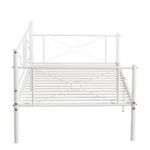 Καναπές Κρεβάτι ArteLibre CIMARRON Λευκό Μέταλλο 197.5x96x75cm (Στρώμα 90x190cm) - Image 2