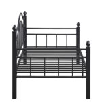 Καναπές Κρεβάτι ArteLibre PECOS Μαύρο Μέταλλο 200x98x99cm (Στρώμα 90x190cm) - Image 2