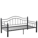 Καναπές Κρεβάτι ArteLibre PECOS Μαύρο Μέταλλο 200x98x99cm (Στρώμα 90x190cm) - Image 3