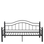 Καναπές Κρεβάτι ArteLibre PECOS Μαύρο Μέταλλο 200x98x99cm (Στρώμα 90x190cm) - Image 4