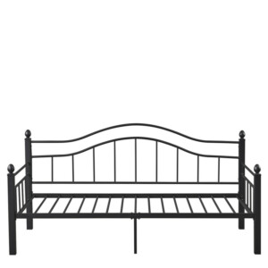 Καναπές Κρεβάτι ArteLibre PECOS Μαύρο Μέταλλο Για Στρώμα 90x190cm - Image 4