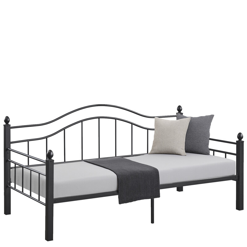 Καναπές Κρεβάτι ArteLibre PECOS Μαύρο Μέταλλο Για Στρώμα 90x190cm Καναπές Κρεβάτι ArteLibre PECOS Μαύρο Μέταλλο Για Στρώμα 90x190cm