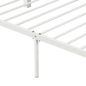 Καναπές Κρεβάτι ArteLibre PECOS Λευκό Μέταλλο Για Στρώμα 90x190cm - Image 5