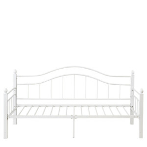 Καναπές Κρεβάτι ArteLibre PECOS Λευκό Μέταλλο Για Στρώμα 90x190cm - Image 7