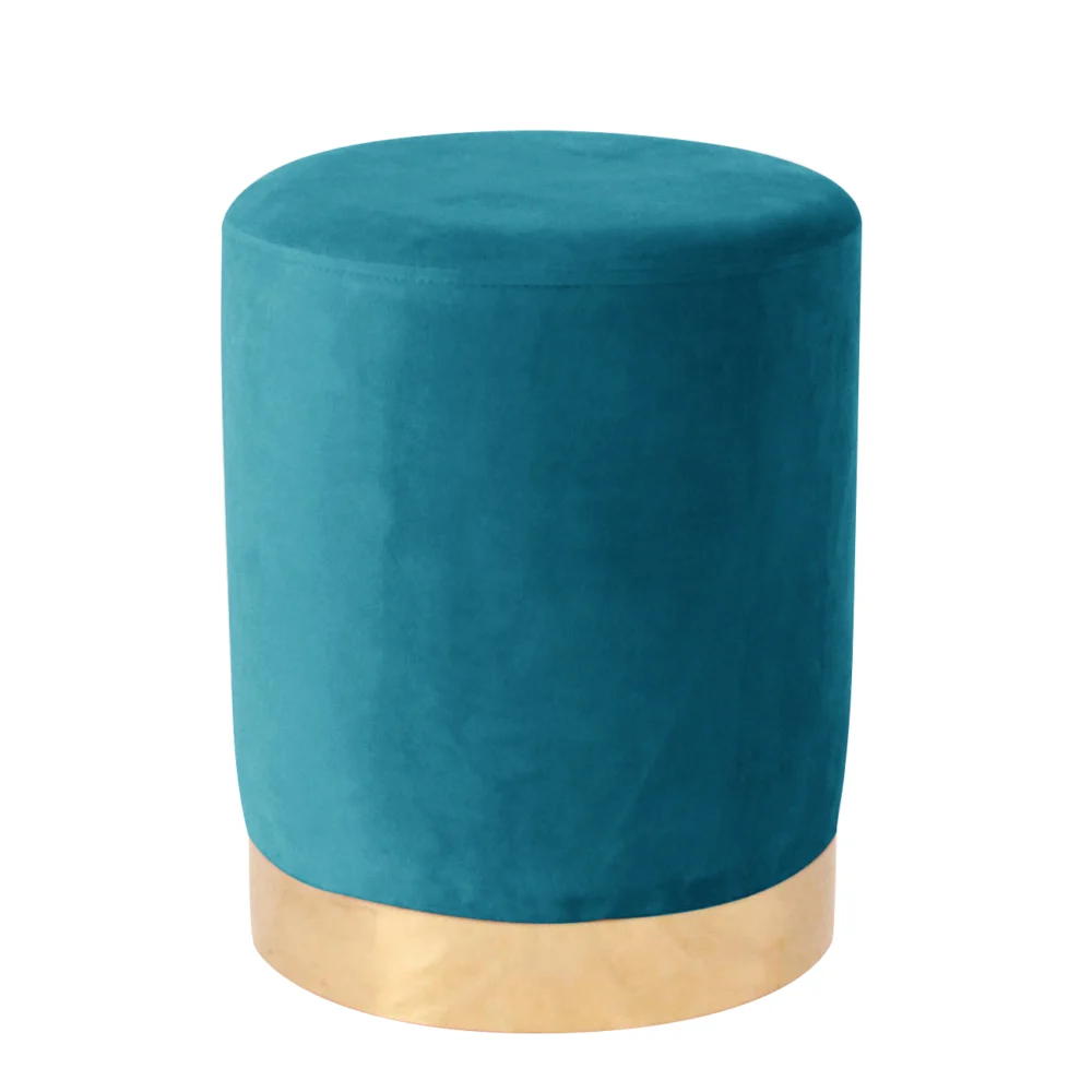 Σκαμπό ArteLibre MILTONIA Με Μεταλλική Βάση Πετρόλ Βελούδο 32x32x41cm Σκαμπό ArteLibre MILTONIA Με Μεταλλική Βάση Πετρόλ Βελούδο 32x32x41cm