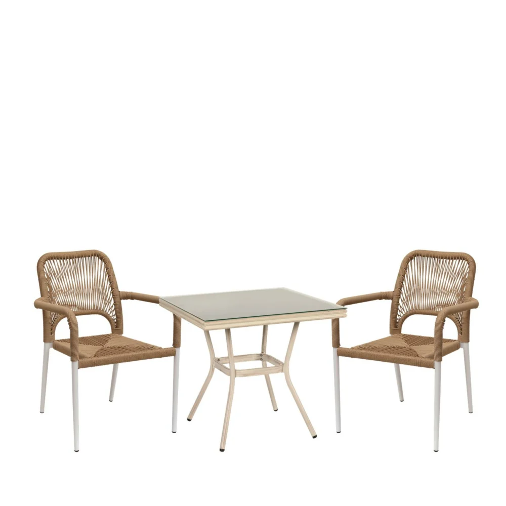 Σετ Τραπεζαρία Κήπου ArteLibre ANGOLA Λευκό Αντικέ Με 2 Πολυθρόνες 14990270 Σετ Τραπεζαρία Κήπου ArteLibre ANGOLA Λευκό Αντικέ Με 2 Πολυθρόνες 14990270