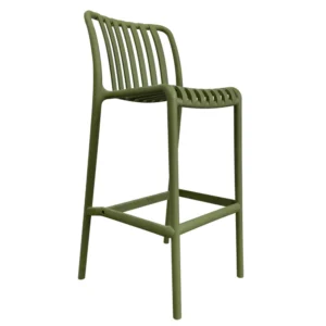 Σκαμπό Bar ArteLibre TAHITI Πράσινο PP 47x38x102cm