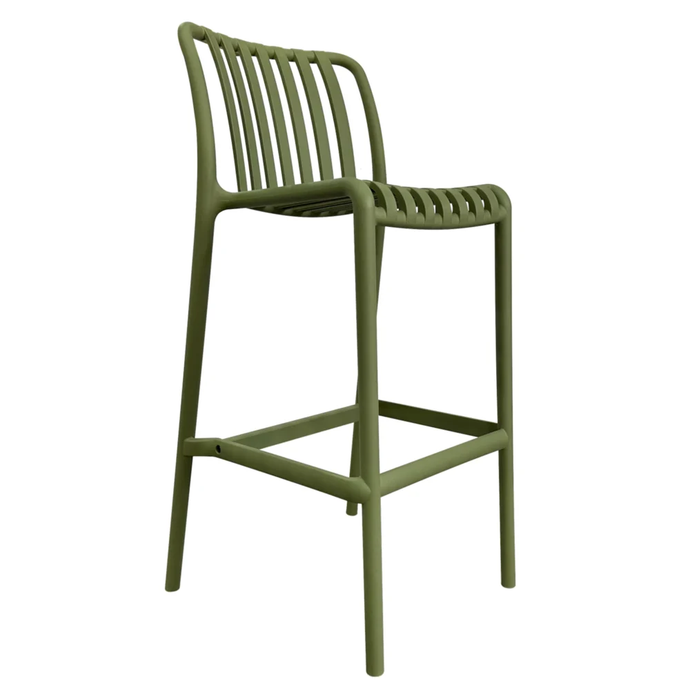 Σκαμπό Bar ArteLibre TAHITI Πράσινο PP 47x38x102cm Σκαμπό Bar ArteLibre TAHITI Πράσινο PP 47x38x102cm