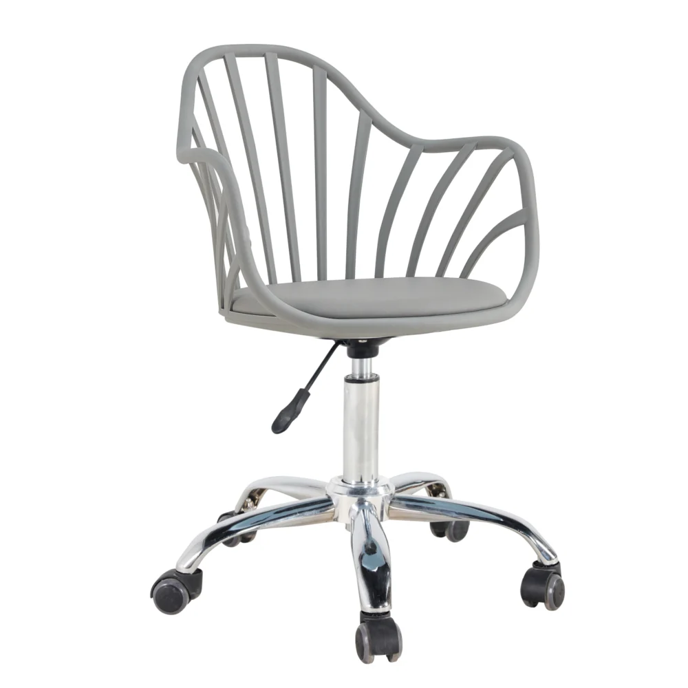 Καρέκλα Γραφείου ArteLibre SRI-LANKA Γκρι Σκούρο PP/PU 56.5x55.5x83cm