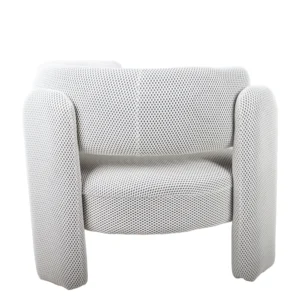 Πολυθρόνα ArteLibre ADRASTEA Λευκό Ύφασμα 94x88x73cm - Image 4