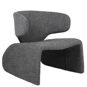 Πολυθρόνα ArteLibre HIMALIA Γκρι Ύφασμα/Μέταλλο/Ξύλο 73x78x75cm