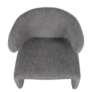 Πολυθρόνα ArteLibre HIMALIA Γκρι Ύφασμα/Μέταλλο/Ξύλο 73x78x75cm - Image 6