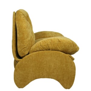 Πολυθρόνα ArteLibre ANANKE Κίτρινο Ύφασμα/Μέταλλο/Ξύλο 85x78x84cm - Image 2