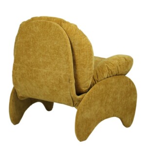 Πολυθρόνα ArteLibre ANANKE Κίτρινο Ύφασμα/Μέταλλο/Ξύλο 85x78x84cm - Image 3