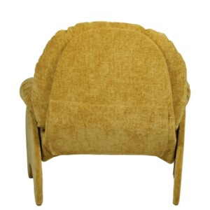 Πολυθρόνα ArteLibre ANANKE Κίτρινο Ύφασμα/Μέταλλο/Ξύλο 85x78x84cm - Image 4