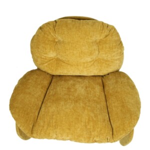 Πολυθρόνα ArteLibre ANANKE Κίτρινο Ύφασμα/Μέταλλο/Ξύλο 85x78x84cm - Image 6