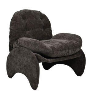 Πολυθρόνα ArteLibre ANANKE Γκρι Ύφασμα/Μέταλλο/Ξύλο 85x78x84cm