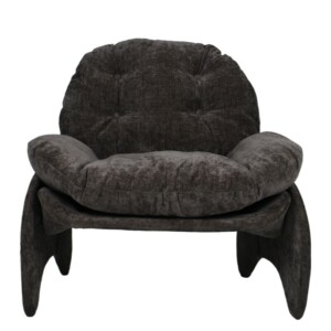 Πολυθρόνα ArteLibre ANANKE Γκρι Ύφασμα/Μέταλλο/Ξύλο 85x78x84cm - Image 5