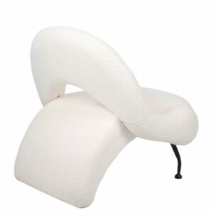 Πολυθρόνα ArteLibre PASIPHAE Μπεζ Ύφασμα/Μέταλλο/Ξύλο 80x86x80cm - Image 3