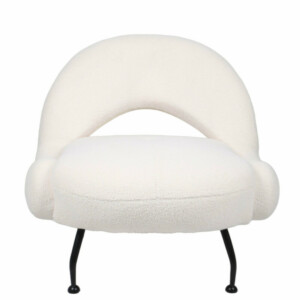 Πολυθρόνα ArteLibre PASIPHAE Μπεζ Ύφασμα/Μέταλλο/Ξύλο 80x86x80cm - Image 5