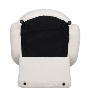 Πολυθρόνα ArteLibre PASIPHAE Μπεζ Ύφασμα/Μέταλλο/Ξύλο 80x86x80cm - Image 7