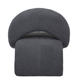 Πολυθρόνα ArteLibre PASIPHAE Γκρι Ύφασμα/Μέταλλο/Ξύλο 80x86x80cm - Image 4