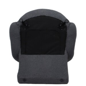 Πολυθρόνα ArteLibre PASIPHAE Γκρι Ύφασμα/Μέταλλο/Ξύλο 80x86x80cm - Image 7