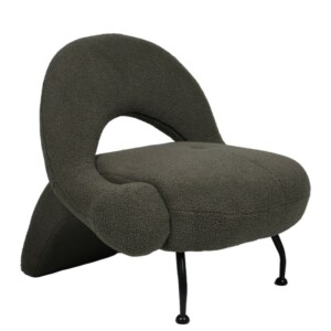 Πολυθρόνα ArteLibre PASIPHAE Πράσινο Ύφασμα/Μέταλλο/Ξύλο 80x86x80cm