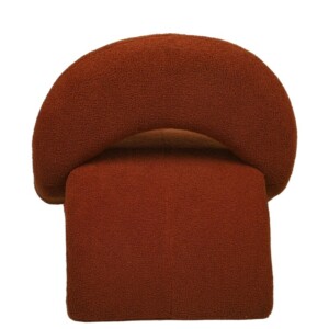 Πολυθρόνα ArteLibre PASIPHAE Πορτοκαλί Ύφασμα/Μέταλλο/Ξύλο 80x86x80cm - Image 4