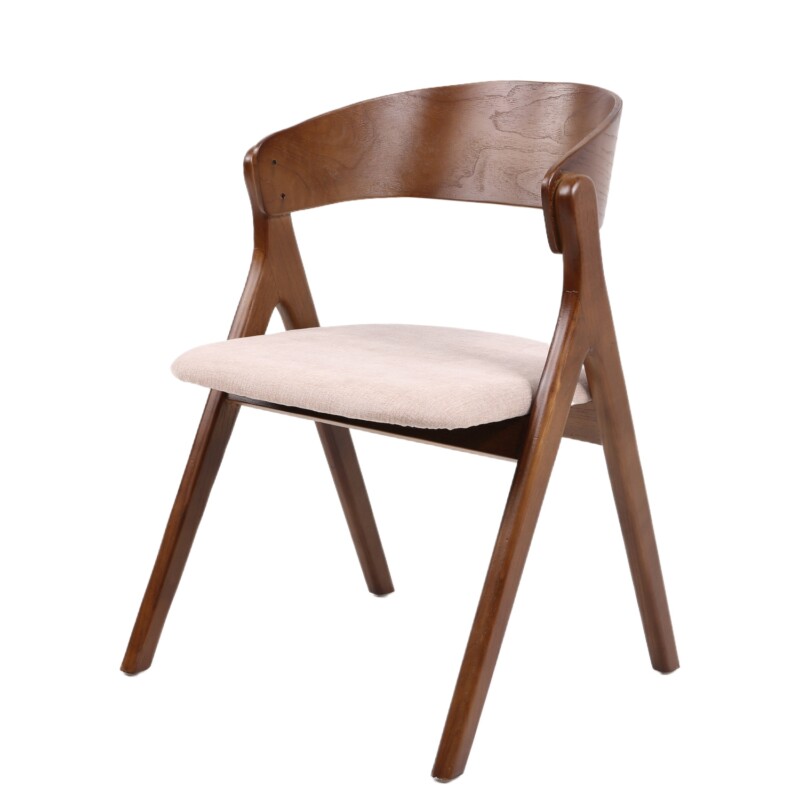 Καρέκλα Τραπεζαρίας ArteLibre LAODICE Καφέ/Καρυδί Ξύλο/Ύφασμα 52.5x56x83cm Καρέκλα Τραπεζαρίας ArteLibre LAODICE Καφέ/Καρυδί Ξύλο/Ύφασμα 52.5x56x83cm