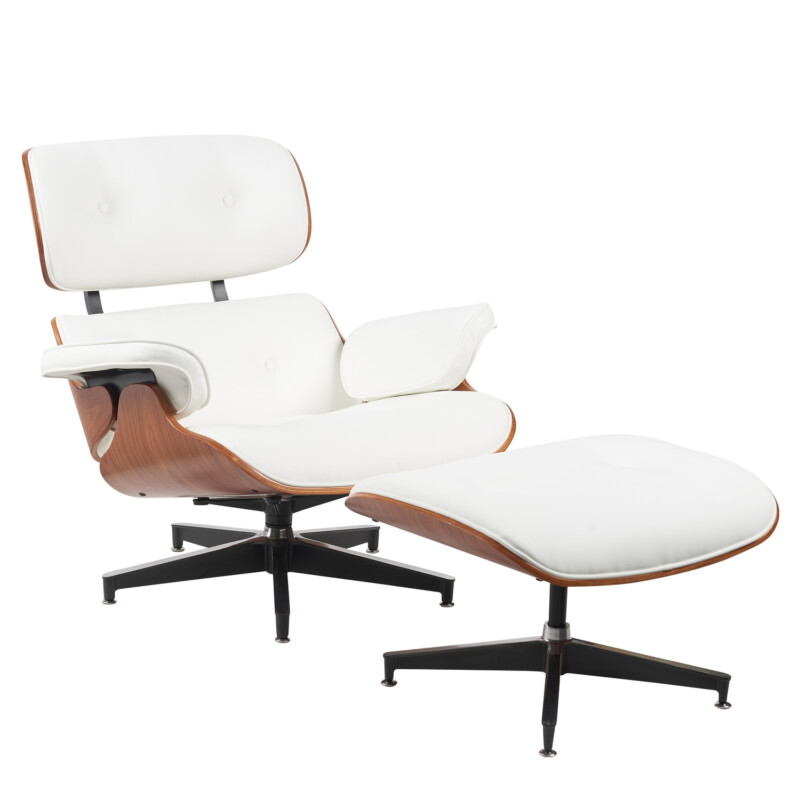 Πολυθρόνα Relax ArteLibre MIREN Με Υποπόδιο Λευκό/Καφέ Ξύλο/PU 82x92x78cm Πολυθρόνα Relax ArteLibre MIREN Με Υποπόδιο Λευκό/Καφέ Ξύλο/PU 82x92x78cm