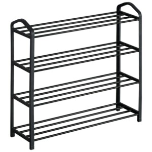 Παπουτσοθήκη ArteLibre REAGAN Με 4 Ράφια Μαύρο Μέταλλο 62x20x62cm