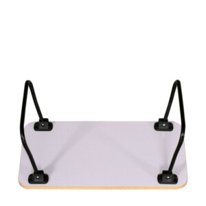 Βοηθητικό Τραπεζάκι ArteLibre BALLARD Πτυσσόμενο Δρυς/Μαύρο Μοριοσανίδα/Μέταλλο 53x30x22cm - Image 4