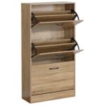 Παπουτσοθήκη ArteLibre BRANTLEY Δρυς Μοριοσανίδα 60x24x116cm - Image 3