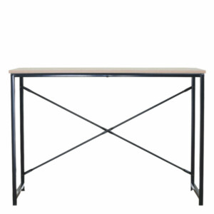 Γραφείο ArteLibre HALDEN Δρυς/Μαύρο Μοριοσανίδα/Μέταλλο 100x40x70cm - Image 2