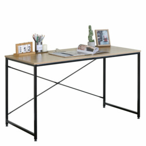 Γραφείο ArteLibre IVERTON Δρυς/Μαύρο Μοριοσανίδα/Μέταλλο 120x60x70cm