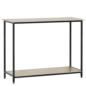 Κονσόλα ArteLibre QUENLEY Δρυς/Μαύρο Μοριοσανίδα/Μέταλλο 106x35x81cm - Image 2