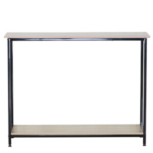Κονσόλα ArteLibre QUENLEY Δρυς/Μαύρο Μοριοσανίδα/Μέταλλο 106x35x81cm - Image 3