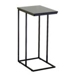 Βοηθητικό Τραπεζάκι ArteLibre TRENTON Μαύρο Μάρμαρο Μοριοσανίδα/Μέταλλο 40x30x66cm - Image 2