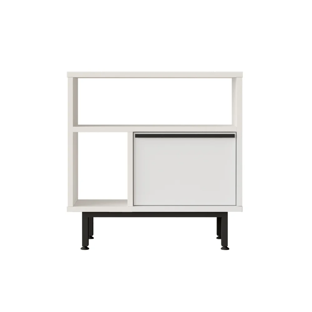 Βοηθητικό Τραπεζάκι ArteLibre SHALDON Λευκό Μοριοσανίδα/Μέταλλο 60x25.5x60cm Βοηθητικό Τραπεζάκι ArteLibre SHALDON Λευκό Μοριοσανίδα/Μέταλλο 60x25.5x60cm