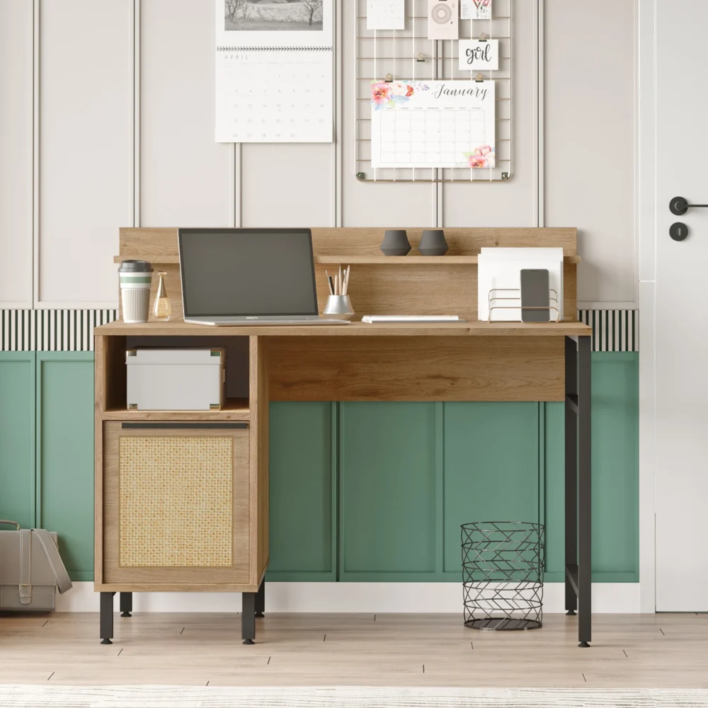 Γραφείο ArteLibre WING Φυσικό Μοριοσανίδα/Μέταλλο 60x120x99.8cm Γραφείο ArteLibre WING Φυσικό Μοριοσανίδα/Μέταλλο 60x120x99.8cm