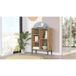 Βιβλιοθήκη ArteLibre BECKTON Πεύκο Μοριοσανίδα/Πλαστικό 69x25x87.6cm - Image 4