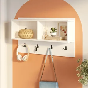 Κρεμάστρα Εισόδου ArteLibre DALSTON Λευκό Μοριοσανίδα 92x18.8x51cm - Image 3