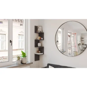 Ράφι Τοίχου ArteLibre DULWICH Ανθρακί Μοριοσανίδα 22x22x117.2cm - Image 3