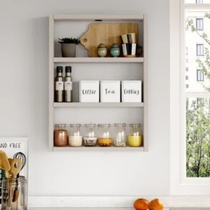 Ράφι Τοίχου ArteLibre EARLS Μπεζ Μοριοσανίδα 43.2x9x60cm - Image 2