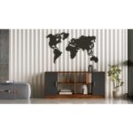 Βιβλιοθήκη ArteLibre EDMONTON Baroque/Ανθρακί Μοριοσανίδα 139.8x46.3x61.8cm - Image 4