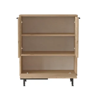 Ντουλάπι Πολλαπλών Χρήσεων ArteLibre EMERSON Φυσικό Μοριοσανίδα/Μέταλλο 35.5x74.8x90.4cm - Image 3